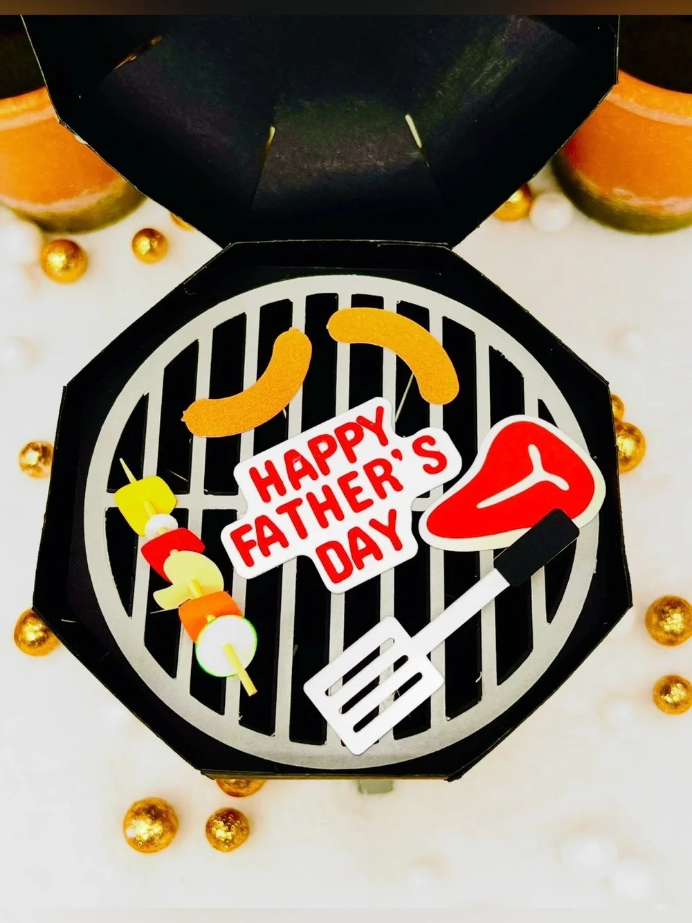 Father’s Day Grill Party Favor Box - black